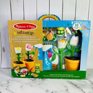 Melissa and Doug Let's Explore Flower Gardening Play Set 16 pc Spring Summer